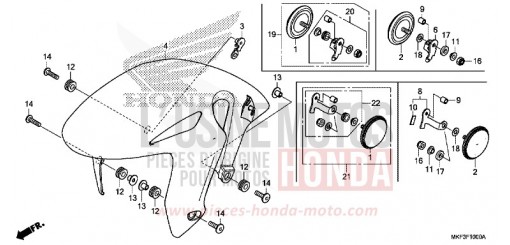 AILE AVANT CBR1000S1J de 2018